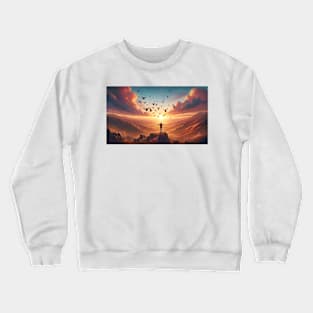 After dark, sun always shines Crewneck Sweatshirt